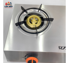 Bếp Gas Đôi YiLi 2H Inox 2 Họng Cho Quán Ăn, Mì Cay, Cơm Niêu