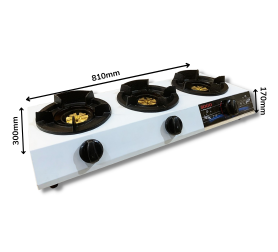 BẾP KHÈ BÁN CÔNG NGHIỆP 3 LÒ SOGO GT-208S3