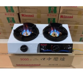 Bếp khè gas 2 lò bán công nghiệp SOGO GT-208S2