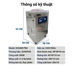 Máy Hút Chân Không DZQ400 Pro