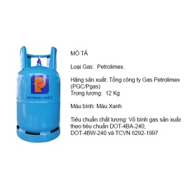 Bình gas Petrolimex 12kg