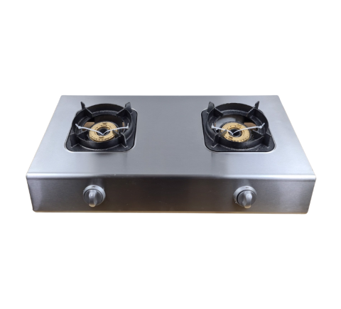 Bếp khè mặt inox 2 lò ikura