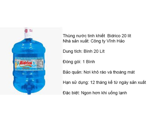 Bình nước Bidrico 20 Lít (Bình vòi)