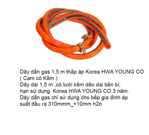 Dây Dẫn Khí Gas Thấp Áp Hàn Quốc