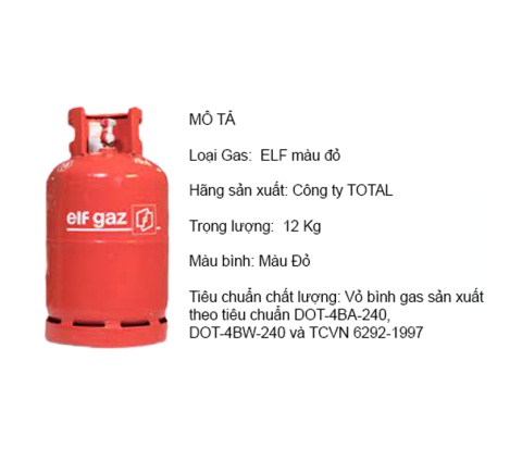 Bình ELF Gaz 12.5kg