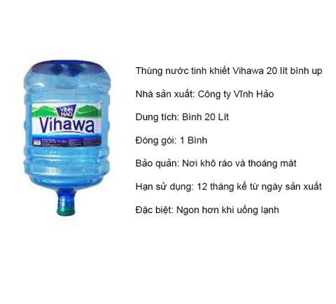 Bình nước VIHAWA 20 Lít (Bình úp)