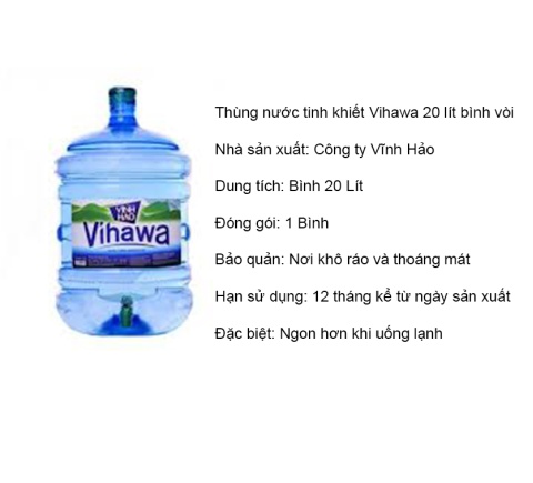 Bình nước VIHAWA 20 Lít (Bình vòi)